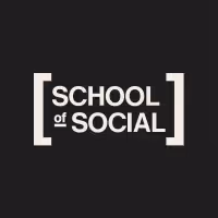 School of Social wordmark enclosed in square brackets on a black background.